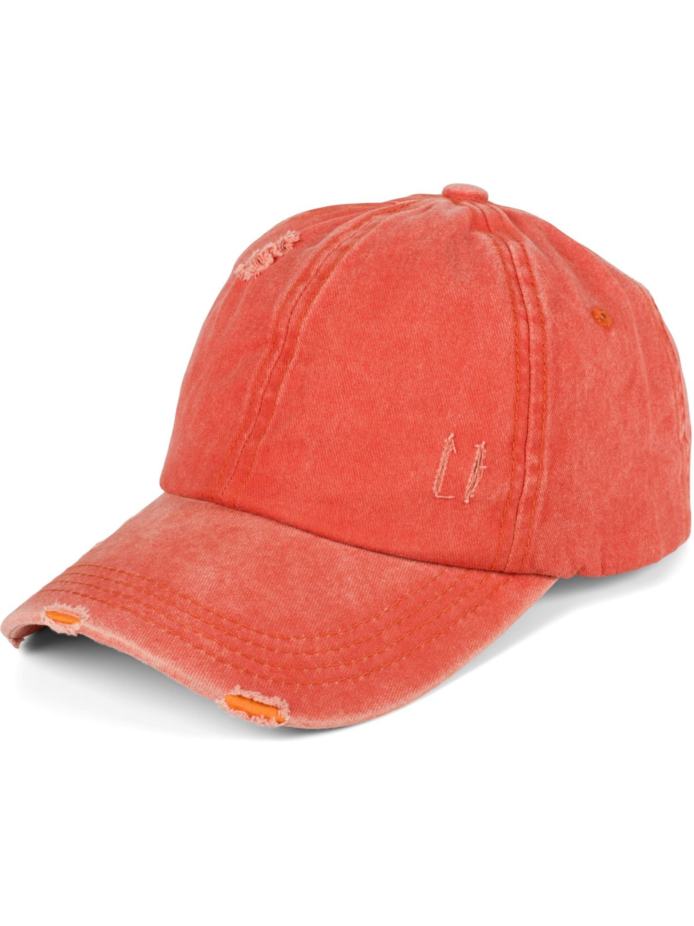 styleBREAKER Cap 'Ponytail Baseball Cap Used Look'‌‌‌‌ in Braun: Vorderseite