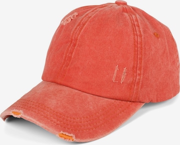 styleBREAKER Cap 'Ponytail Baseball Cap Used Look' in Braun: Vorderseite