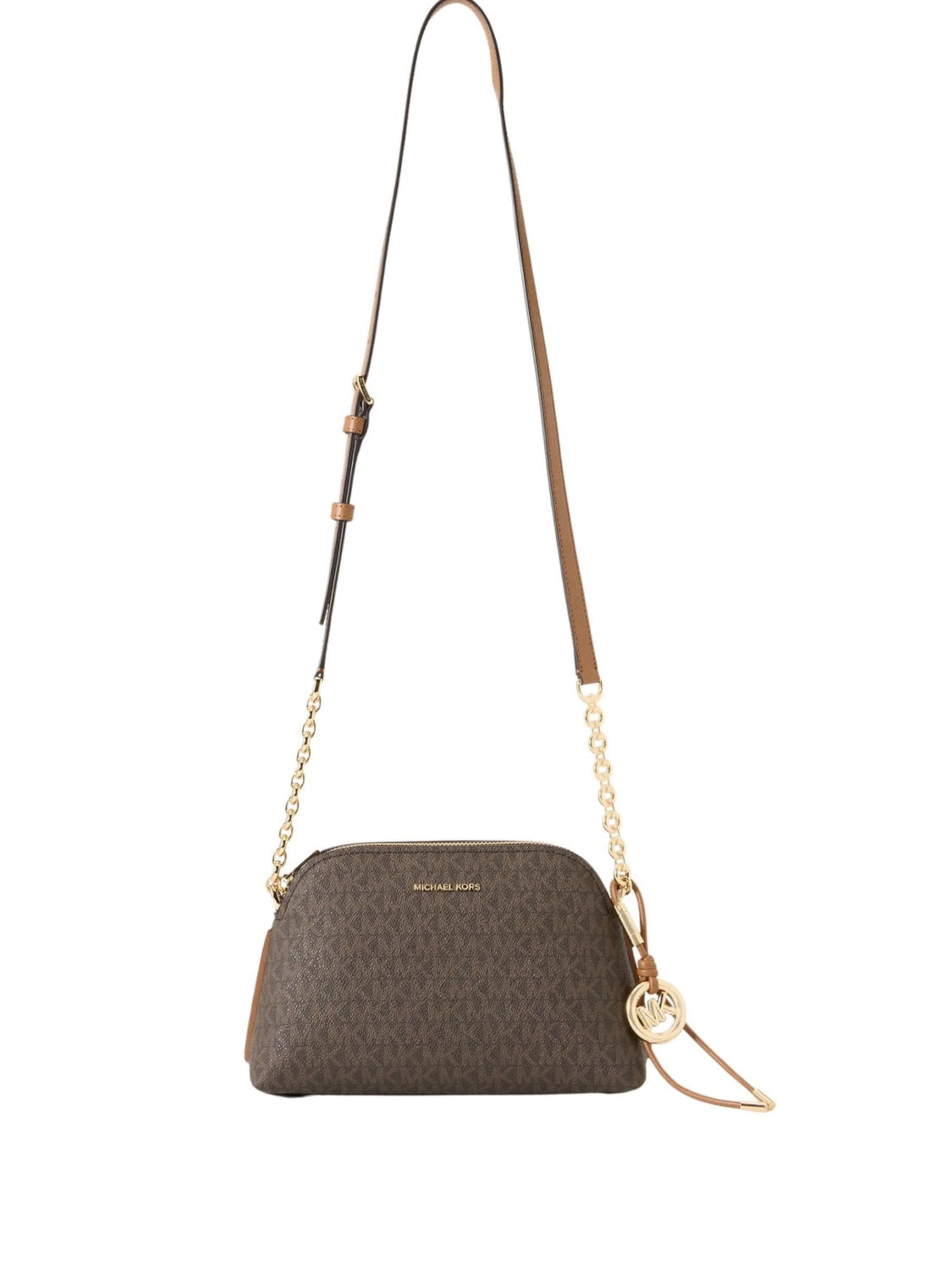 MICHAEL Michael Kors Torba za čez ramo 'Michael Kors Sac Bandoulière Freddie Petit Dôme Marron' | rjava barva