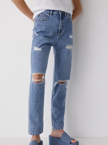 Pull&Bear Regular Jeans in Blue: front