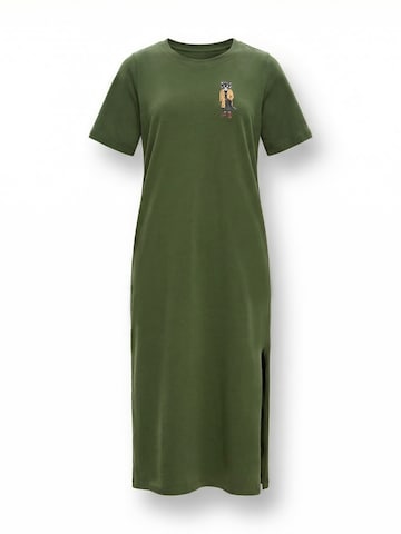 Cat e Lolette Blusenkleid 'Mini Trench Coat Cat'‌‌‌‌‌‌‌ in Grün: Vorderseite