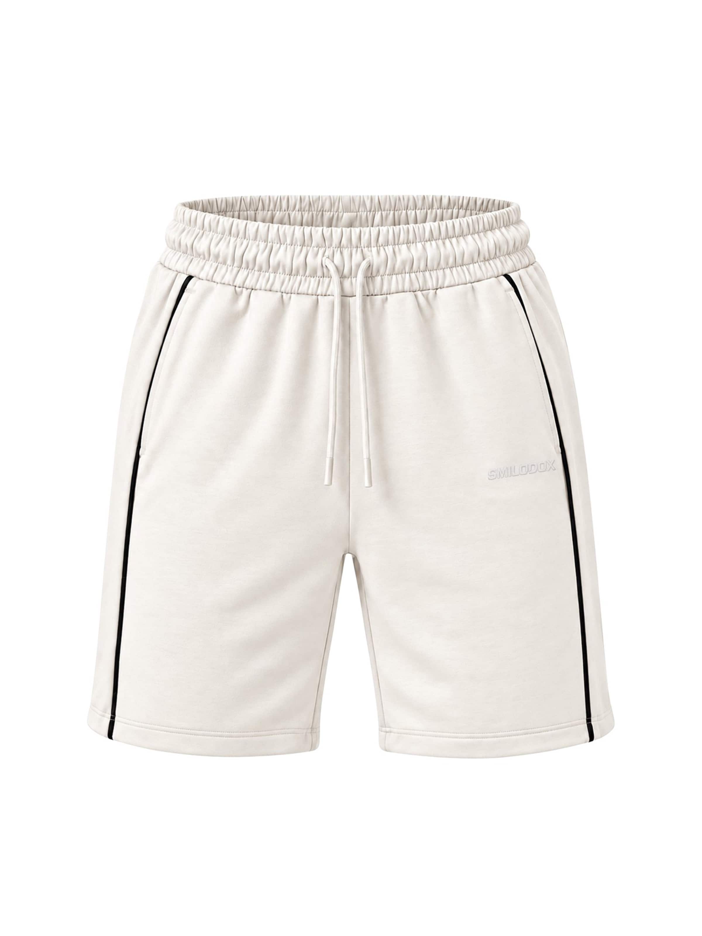 Smilodox Loosefit Broek 'Brenvaro' in Beige: voorkant