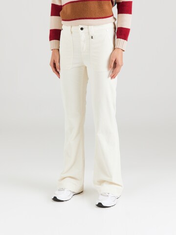 BOGNER Flared Pants 'DEVIN' in White: front