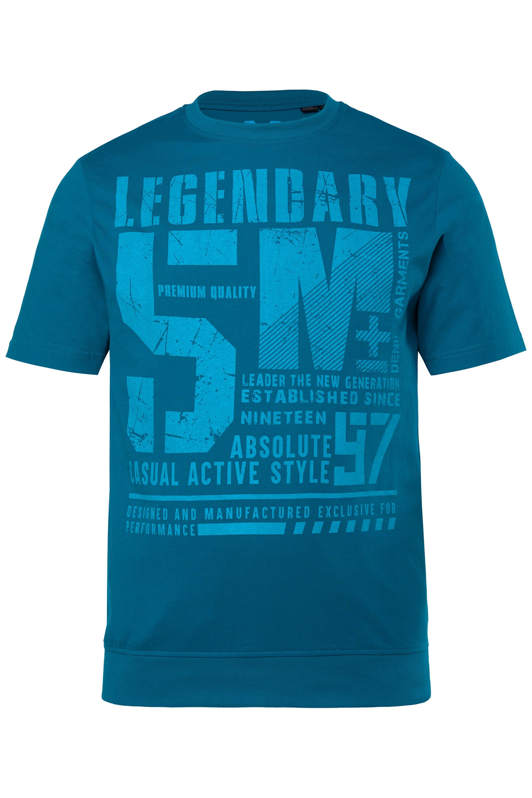 Men Plus Shirt in Blau: Vorderseite