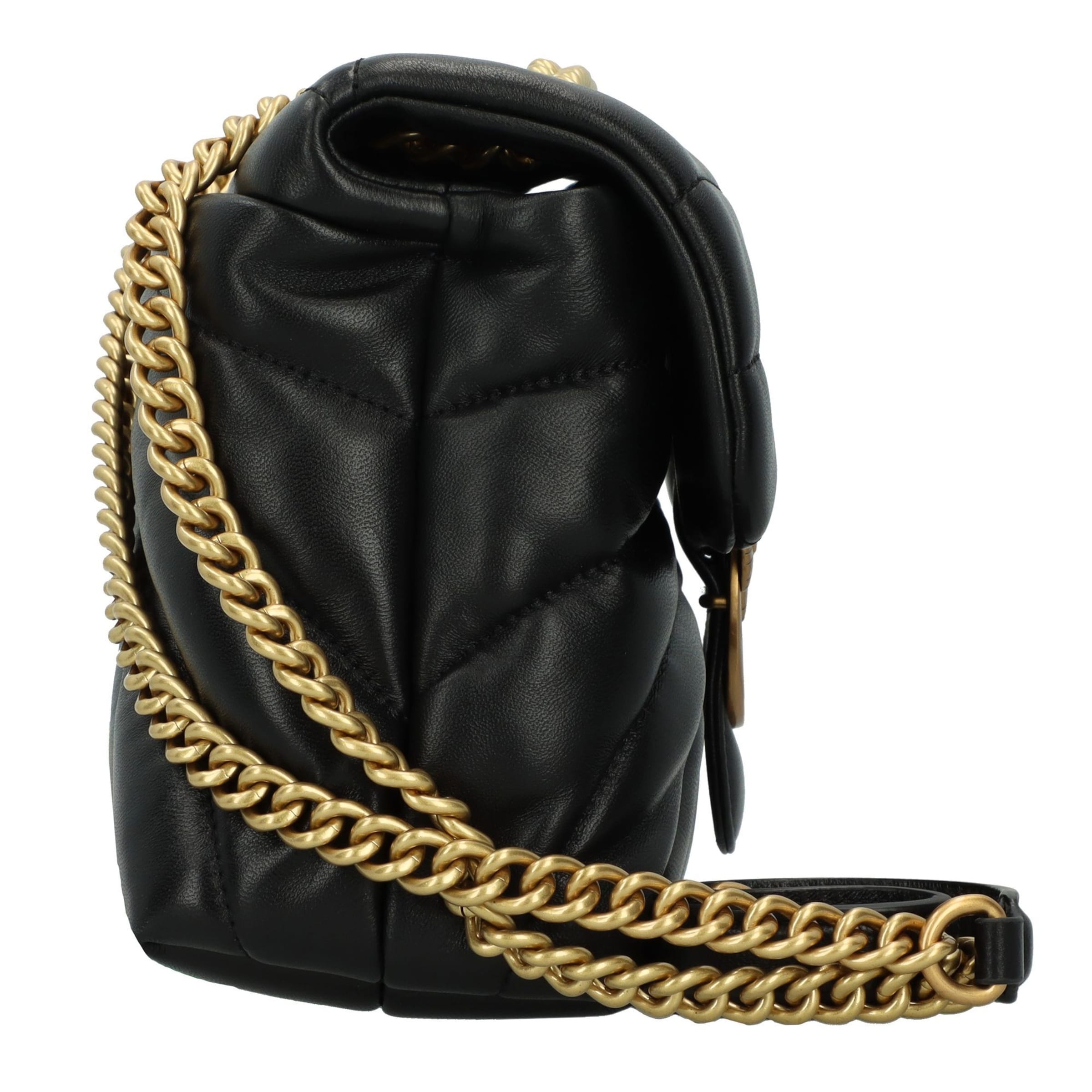 PINKO Torba za čez ramo 'Love' | črna barva