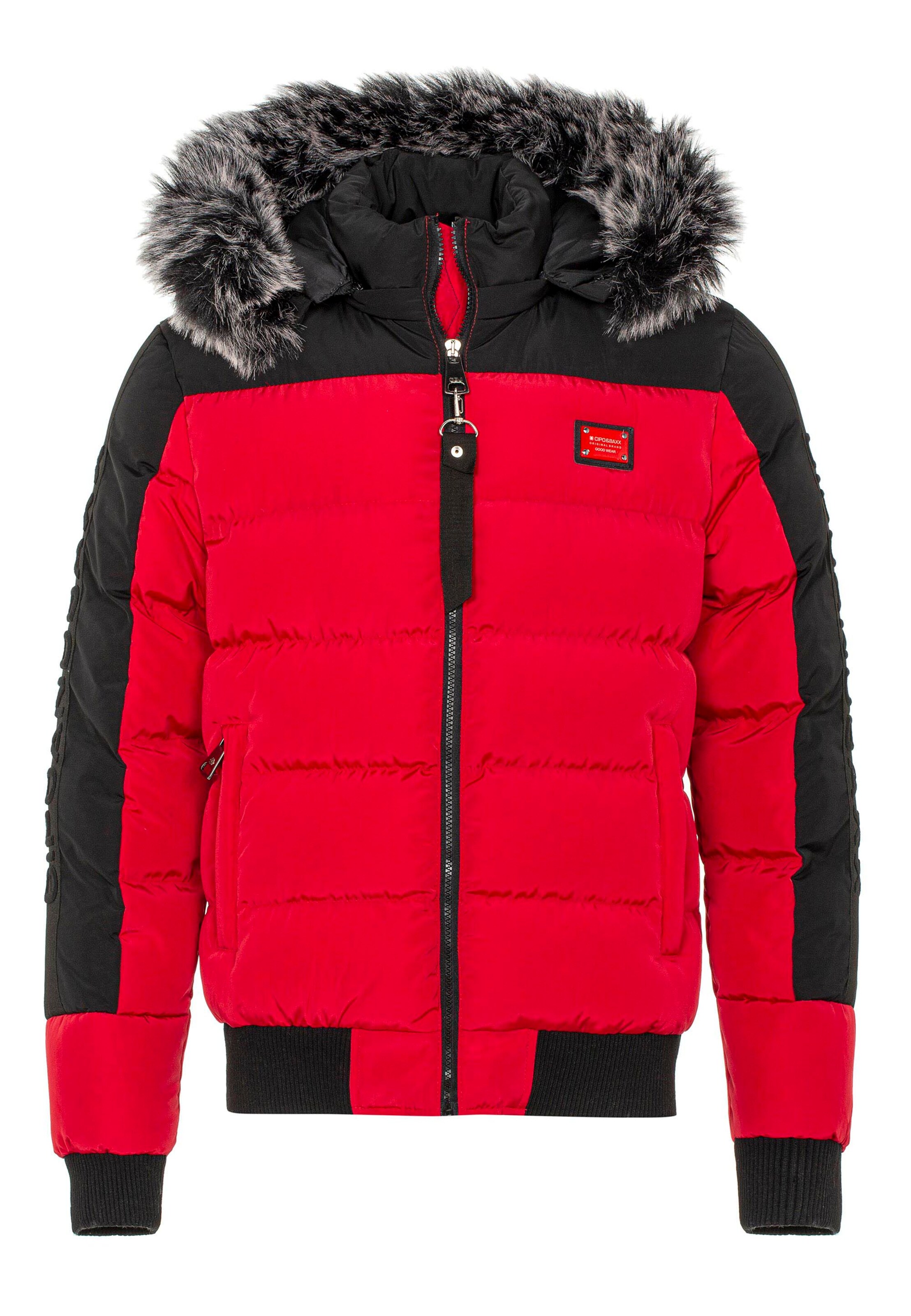 Kings will dream branton fur shop trim jacket red