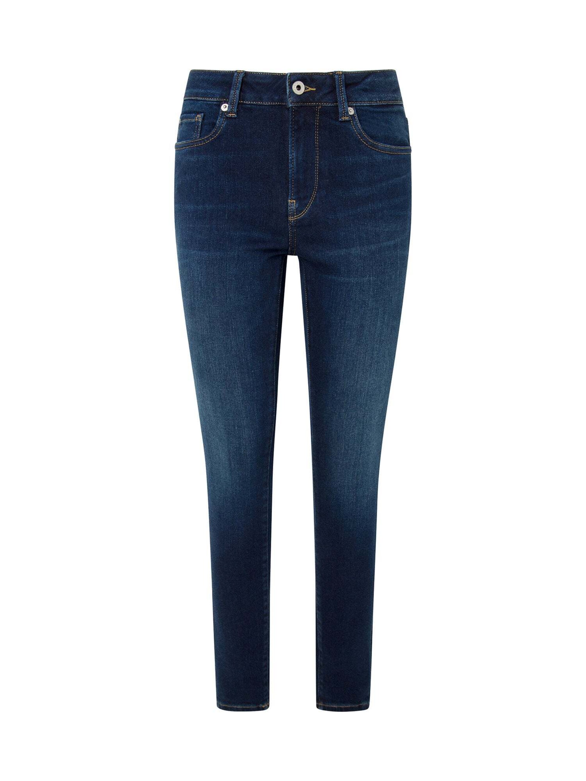 Coupe slim Jeggings Pepe Jeans en bleu : devant