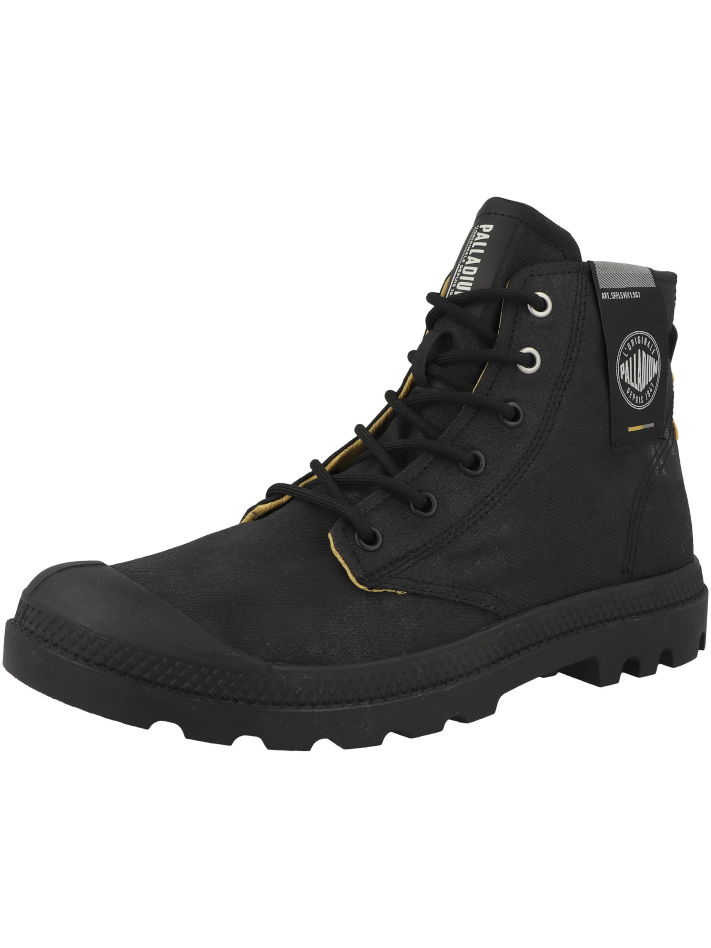 Stivaletto stringato 'Pampa Surplus' di Palladium in nero: frontale