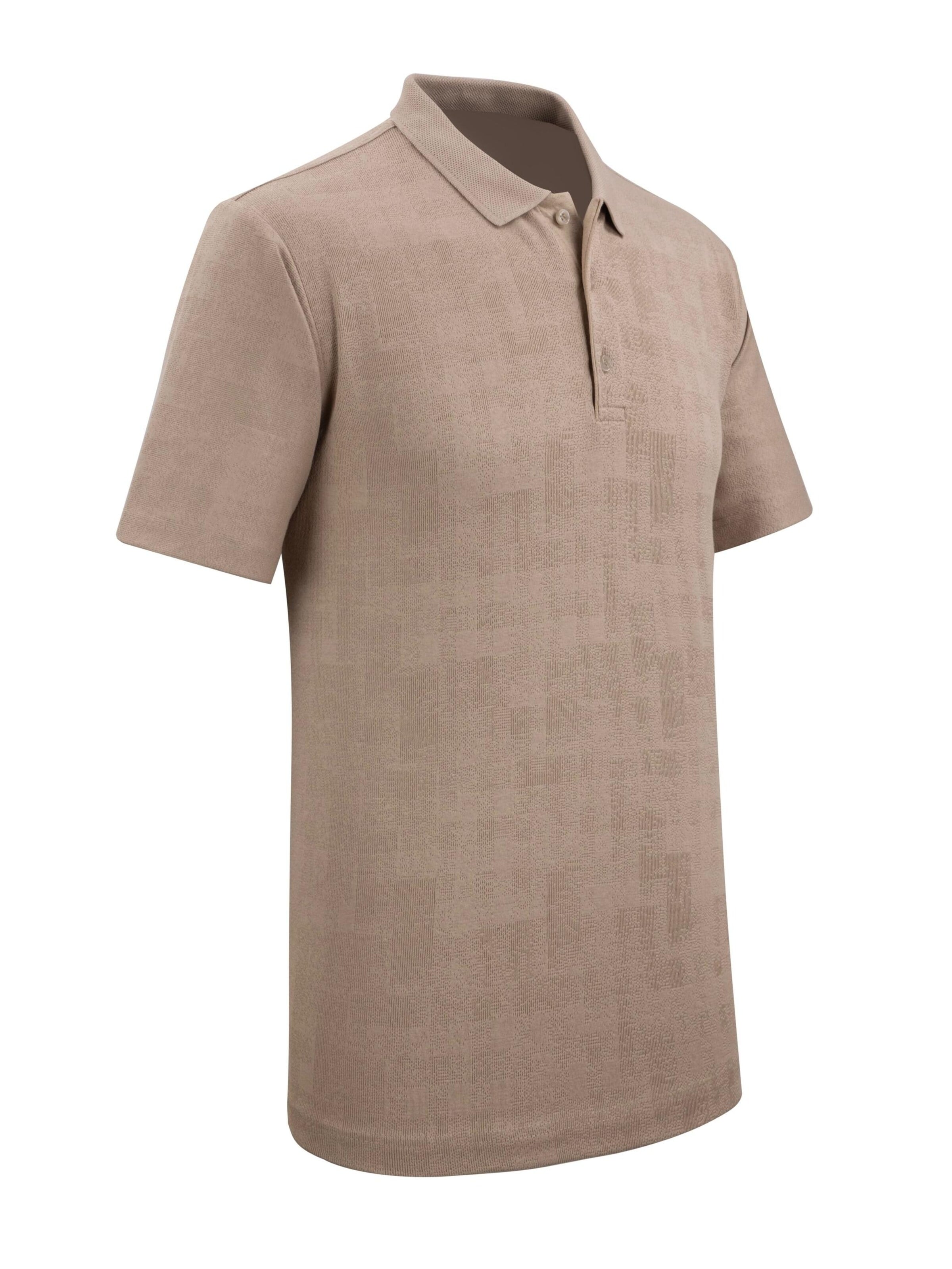 Cizgi Triko Shirt‌‌‌‌ in Beige
