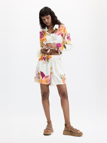 Desigual - Regular Calças em branco
