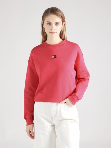 Felpa di Tommy Jeans in rosa: frontale