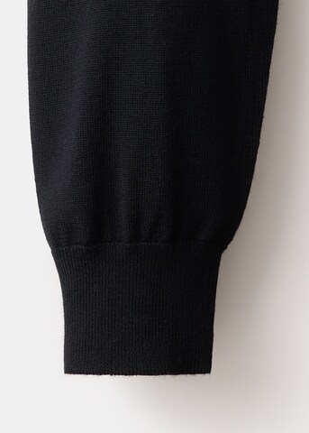 MANGO MAN Gebreid vest 'WILLYC-I' in Zwart
