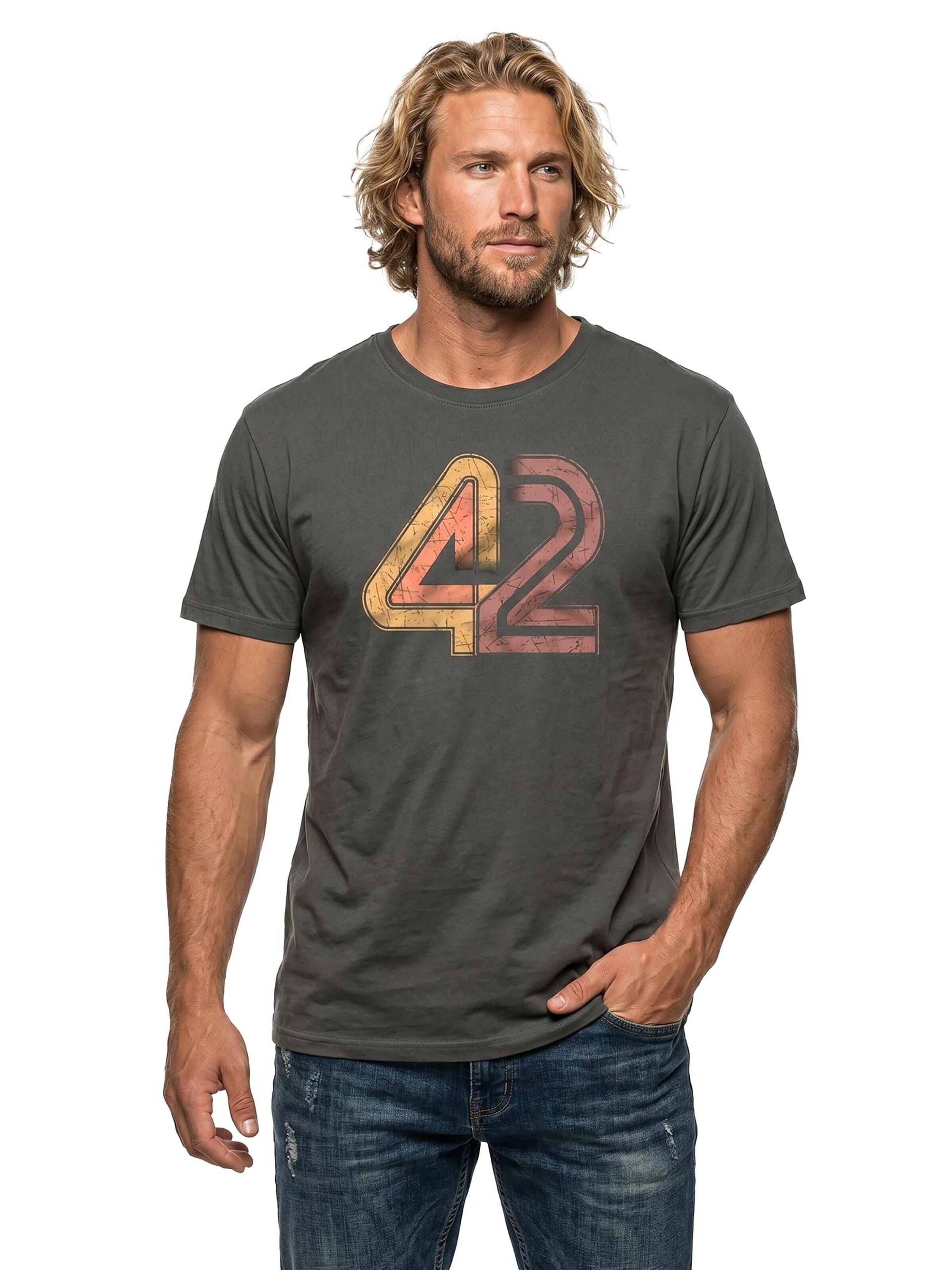 MAKAYA Shirt '42 The Answer'‌‌‌‌‌‌‌‌‌ in Grau