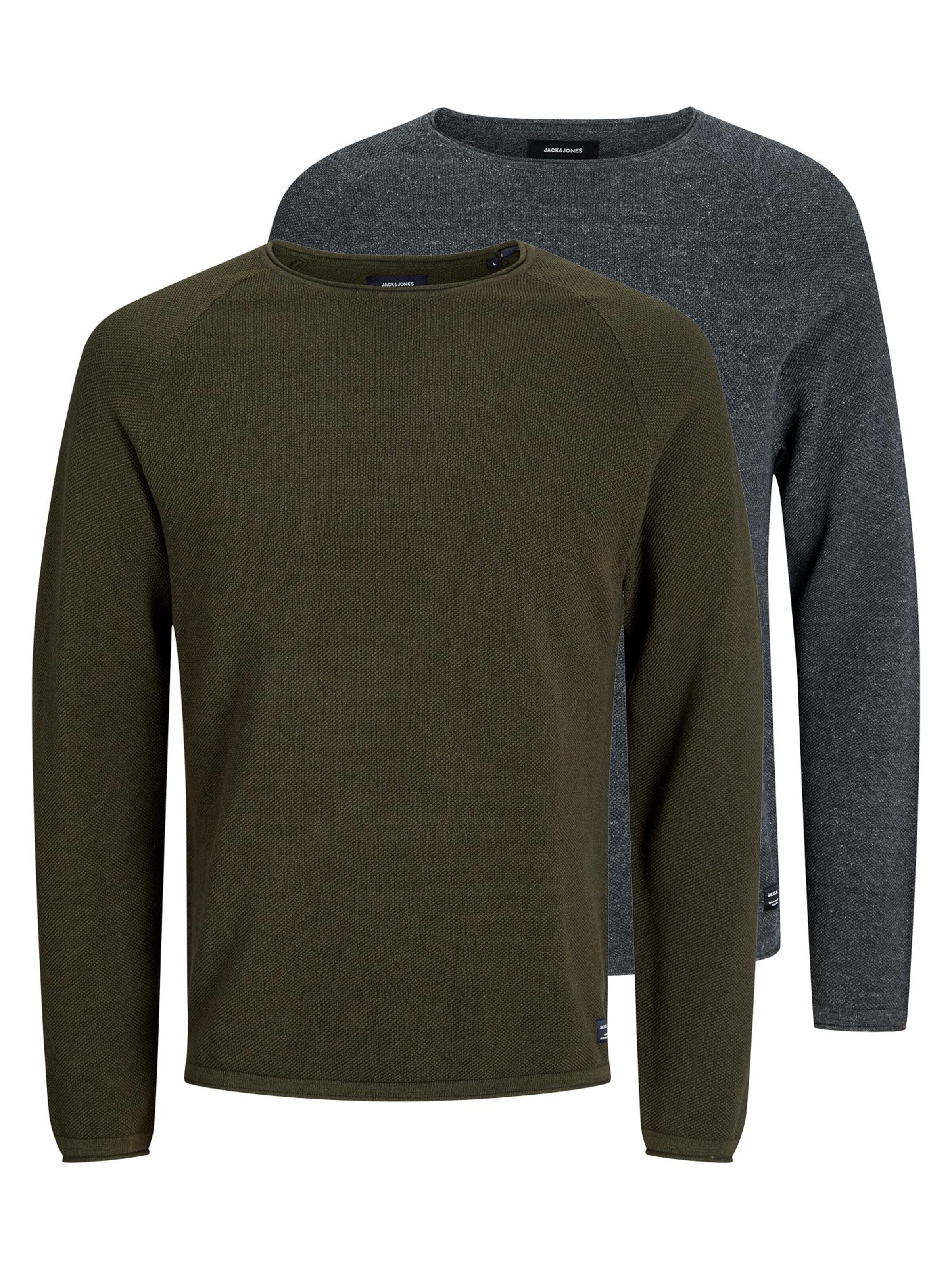 JACK & JONES Sweater 'Hill' in Green: front