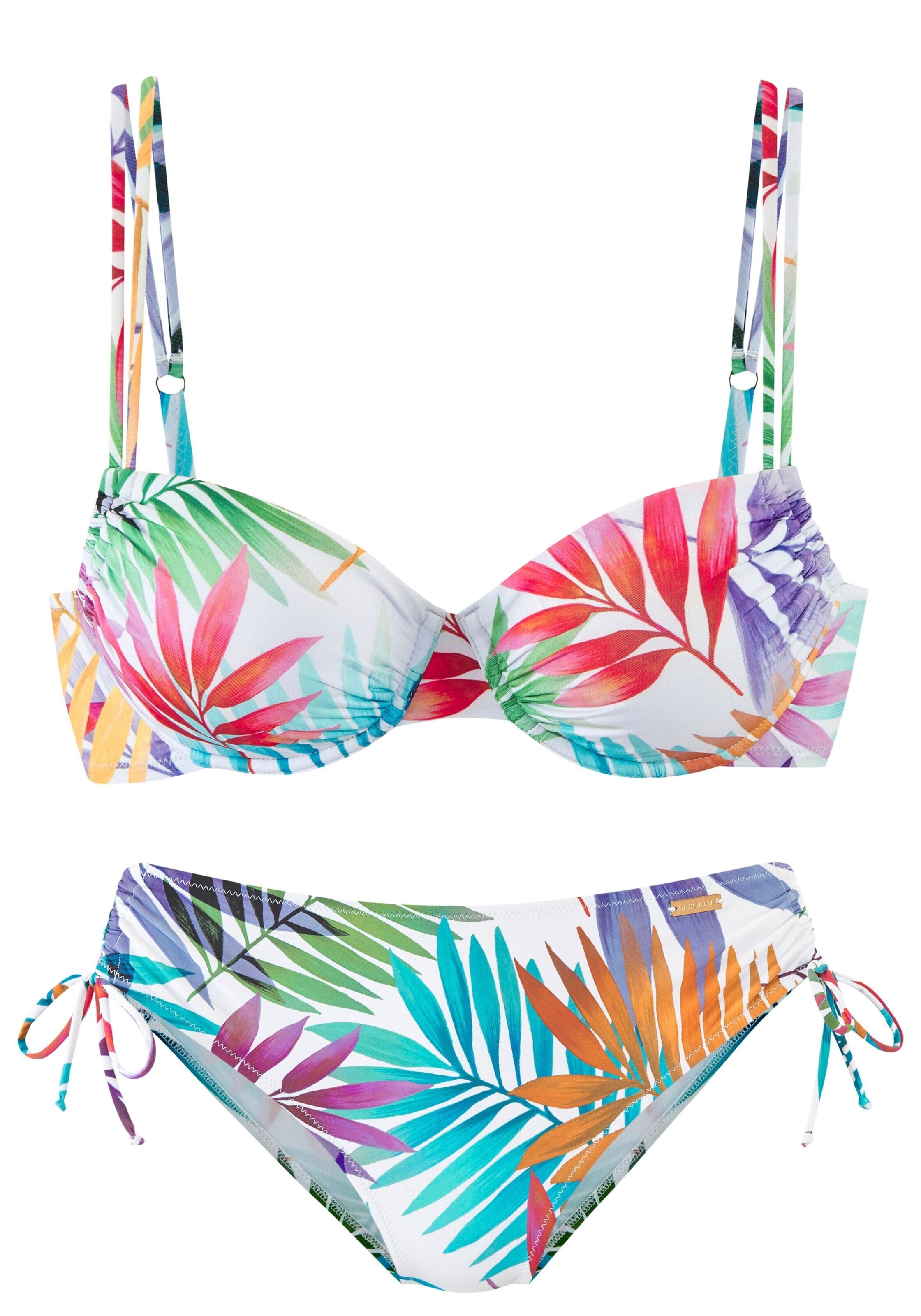 LASCANA - Bustier Bikini en blanco: frente