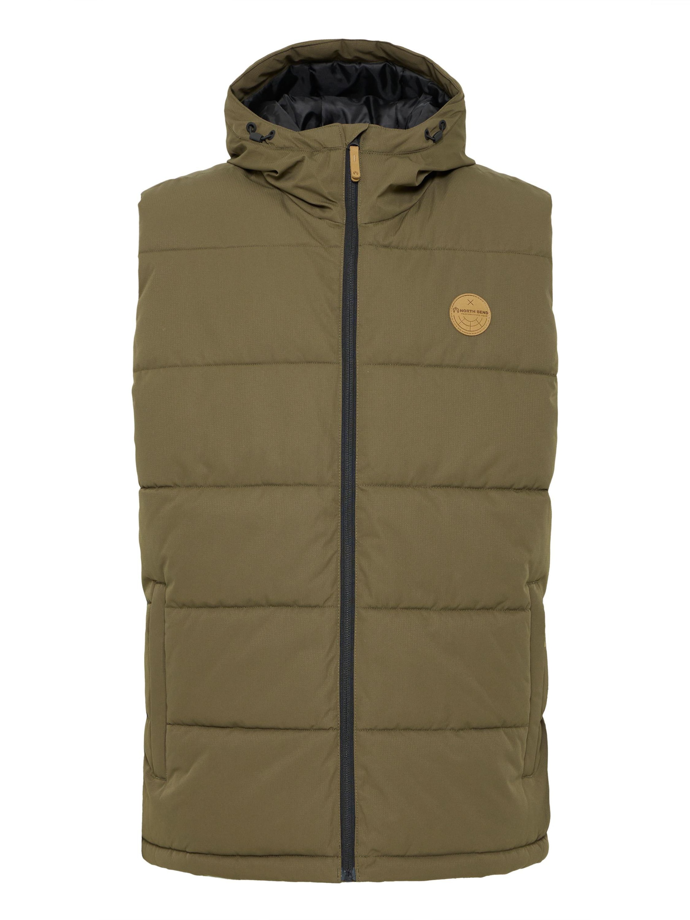 Gilet sportivo 'Elias' di North Bend in verde: frontale