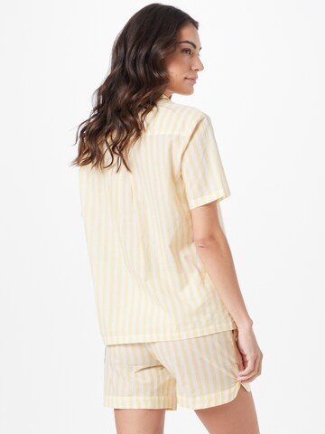 SCHIESSER Short Pajama Set 'Story' in Yellow