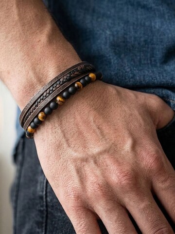 UNIQAL Armband 'FANCY' in Bruin