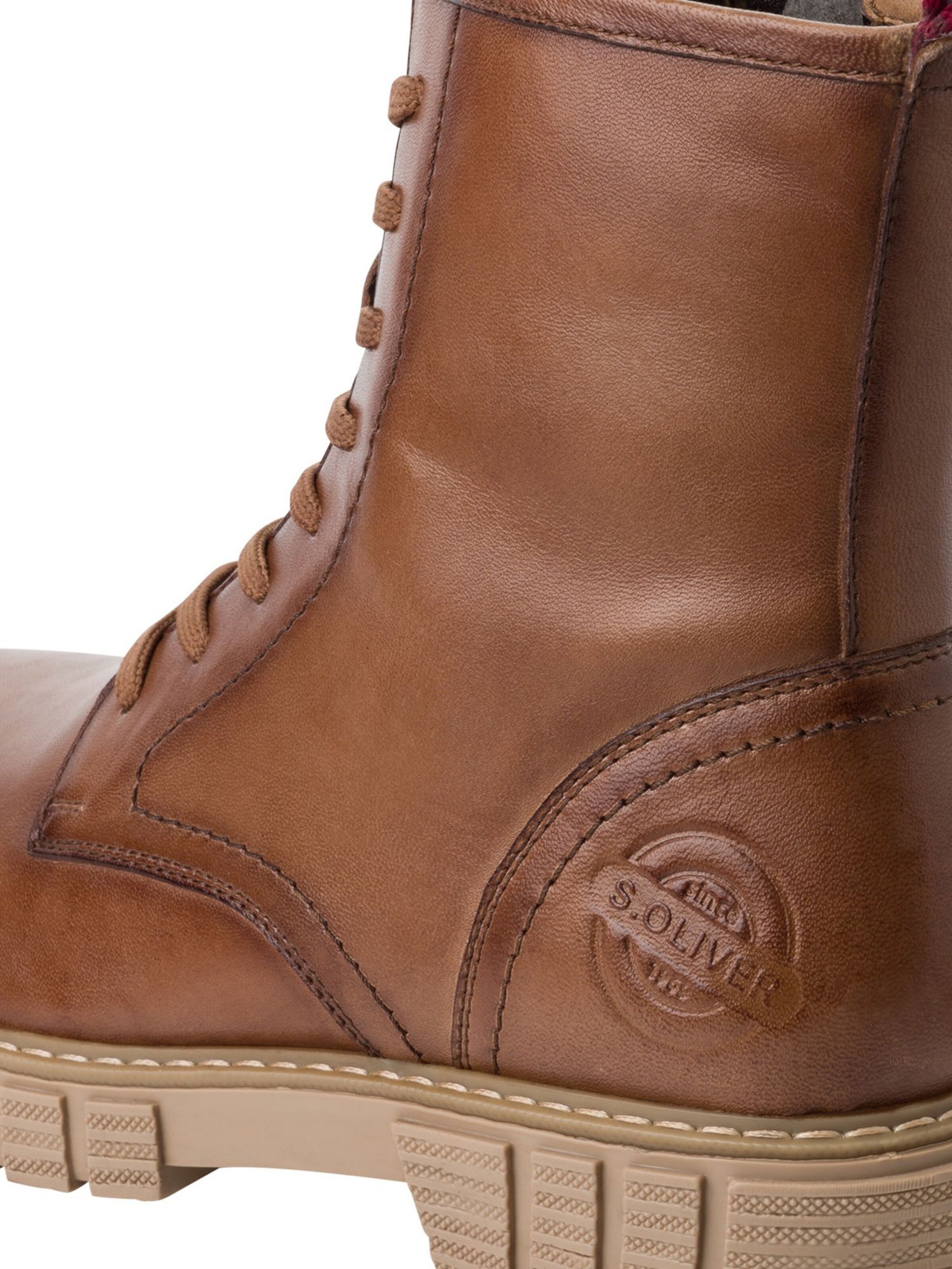 s.Oliver Schnürstiefelette in Braun
