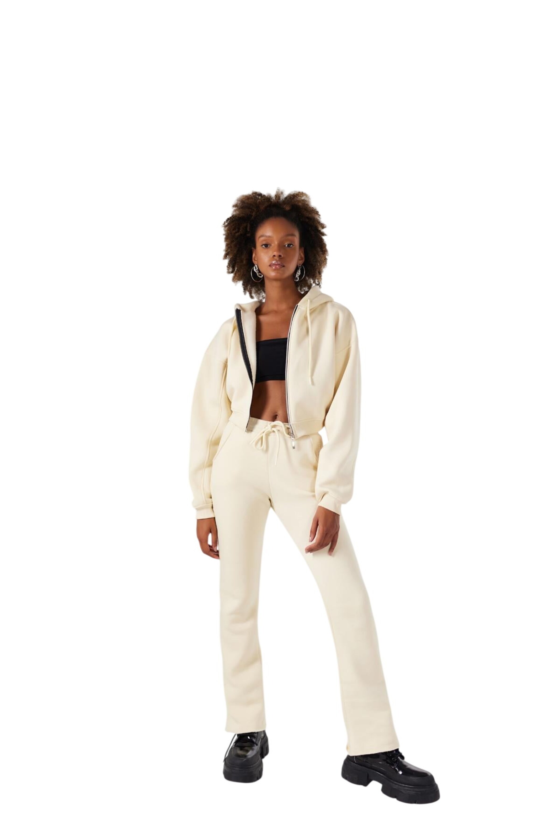 HOLLY LOLLY Regular Broek in Beige