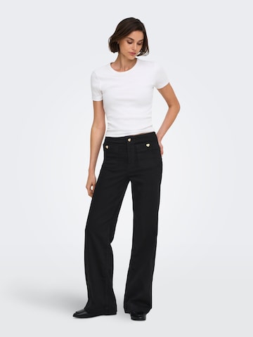 ONLY Wide leg Τζιν 'ONLMADELINE' σε μαύρο