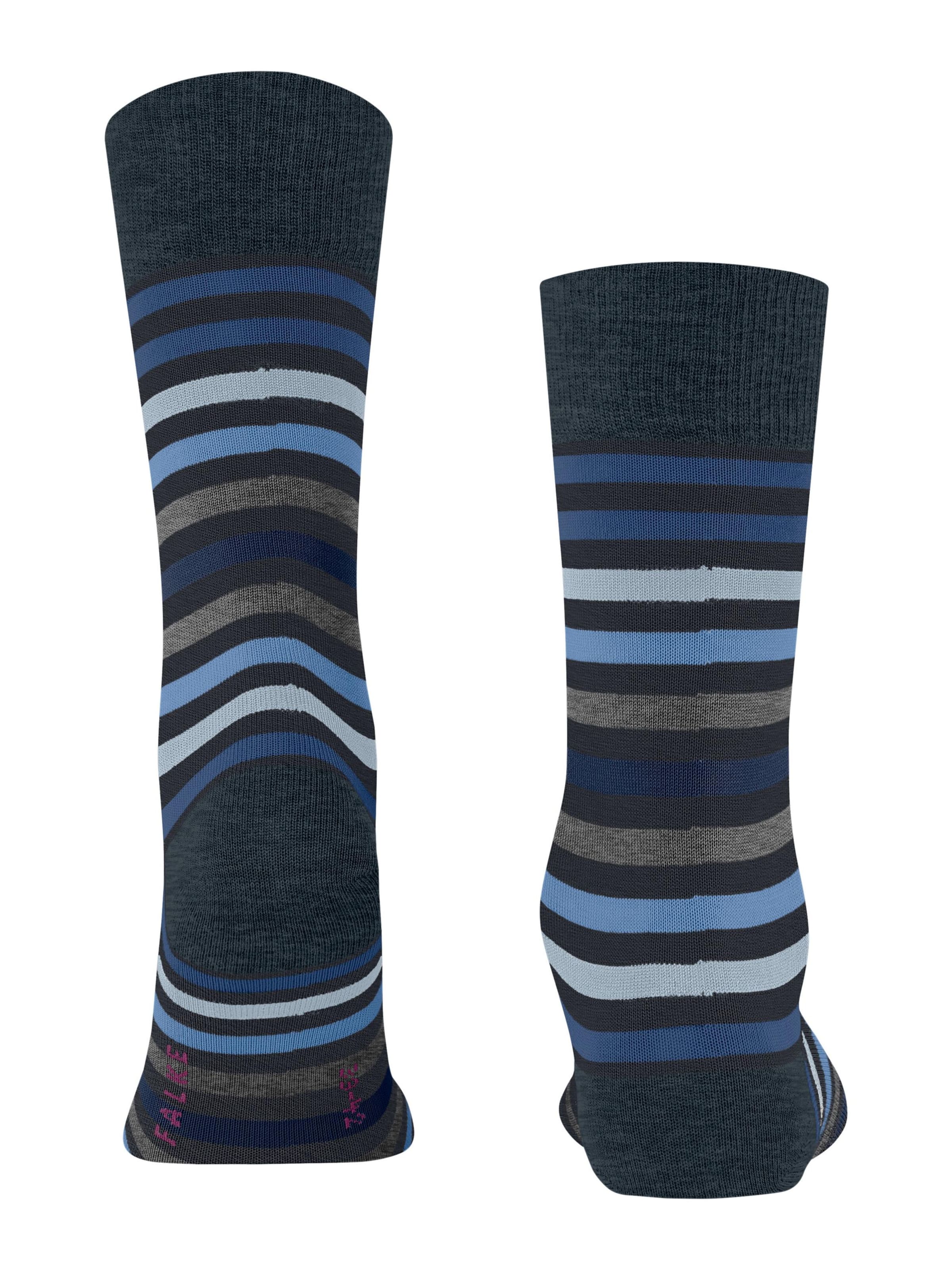 FALKE Socks 'Tinted Stripe' in Blue