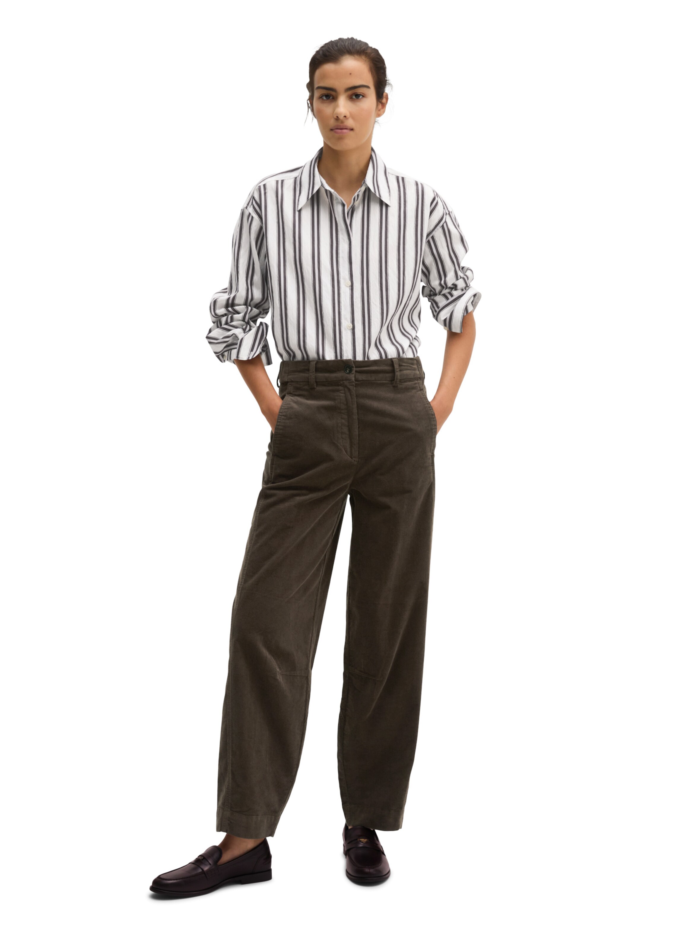 Marc O'Polo Loose fit Pants in Brown
