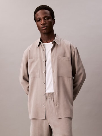 Comfort Fit Cămașă de la Calvin Klein pe gri: față