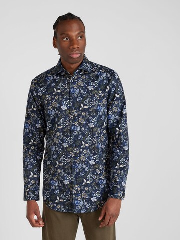 Coupe regular Chemise SEIDENSTICKER en bleu : devant