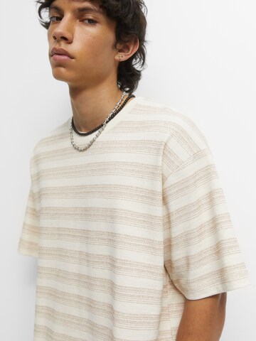 T-Shirt Pull&Bear en beige