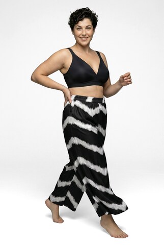 Ulla Popken Loosefit Broek in Zwart