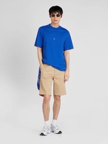 HUGO Blue Regular Shorts 'Dante242' in Beige