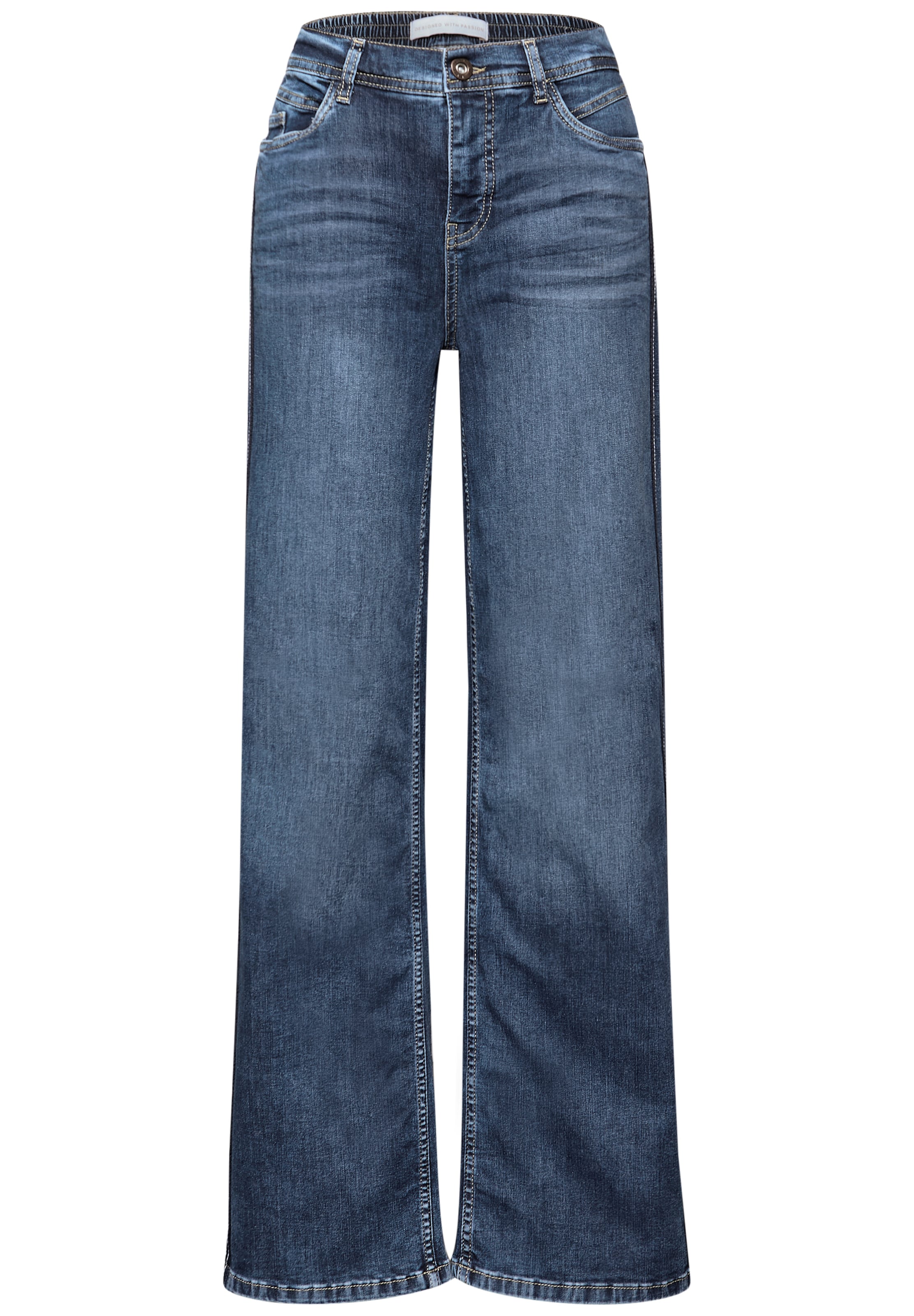 STREET ONE Loosefit Jeans in Blau: Vorderseite