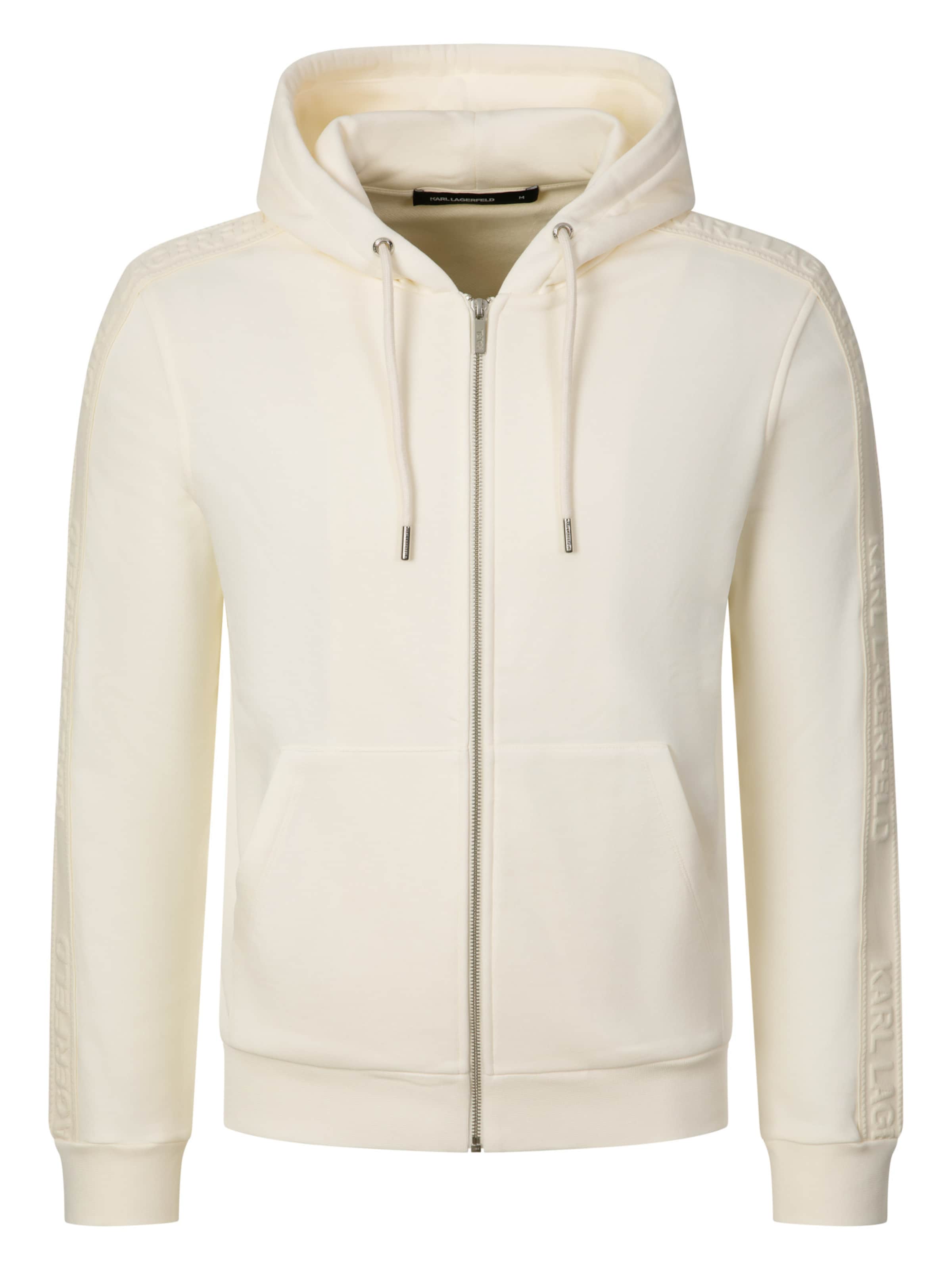 Karl Lagerfeld Sweatjacke in XXL in beige, Produktansicht