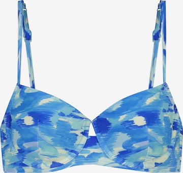 Hunkemöller Bikini Top in Blue: front
