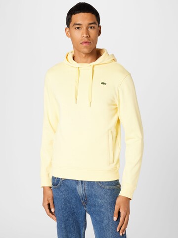 Sweat-shirt LACOSTE en jaune : devant