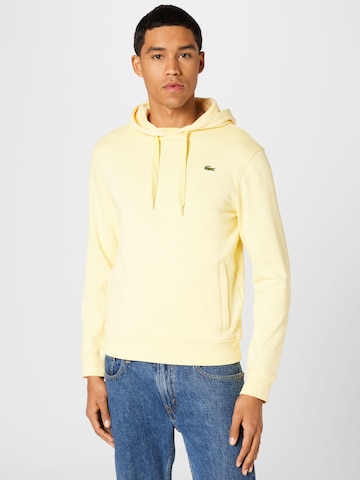 LACOSTE Sweatshirt in Yellow: front