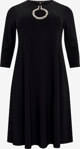 Yoek Dress in Black: front