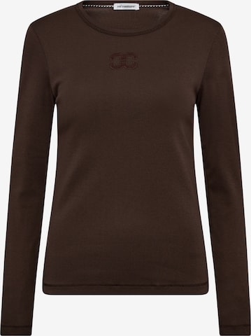 co'couture Shirt 'Granny' in Braun: Vorderseite