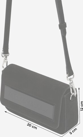 Sac bandoulière 'IKON' Karl Lagerfeld en noir