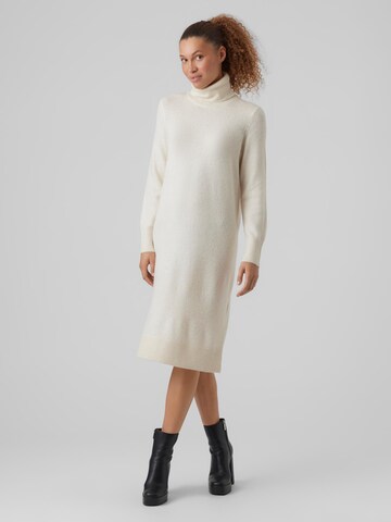 VERO MODA Knit dress 'New Wind' in Grey: front