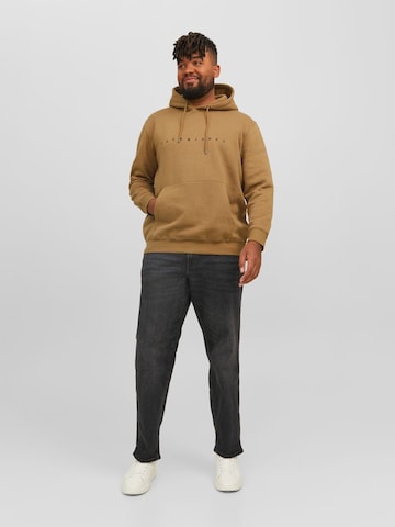 Jack & Jones Plus Sweatshirt 'Star' in Brown