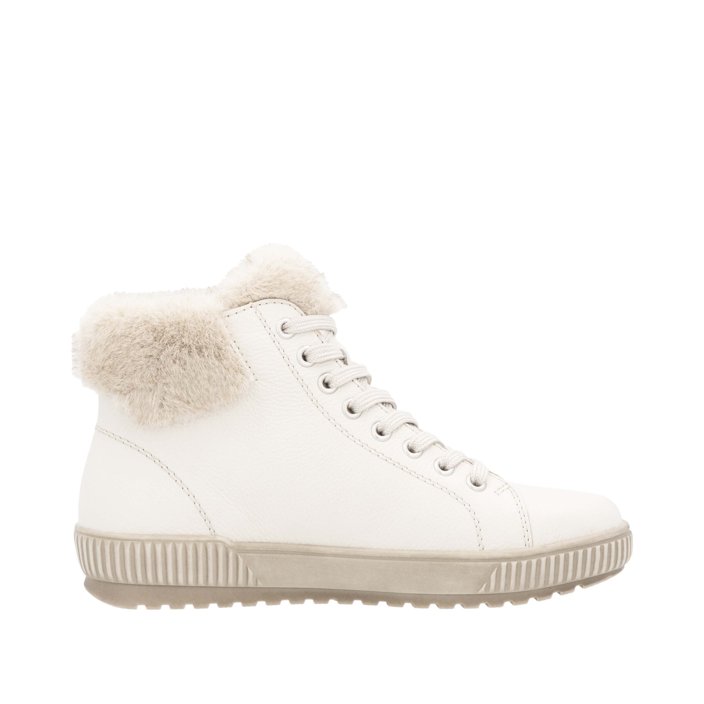 REMONTE Lace-Up Ankle Boots in White