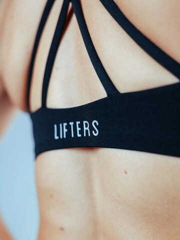 Lifters High neck Sport bh in Zwart