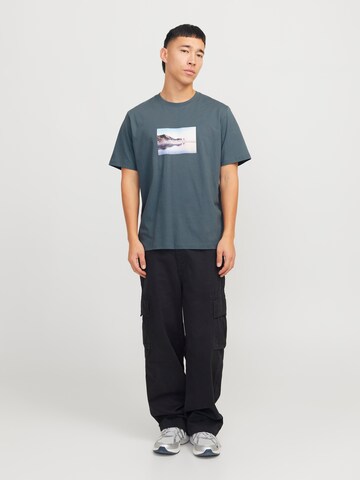 T-Shirt 'JORVesterbro' JACK & JONES en bleu