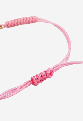 ELLI Armband Ananas, Textil-Armband in Pink