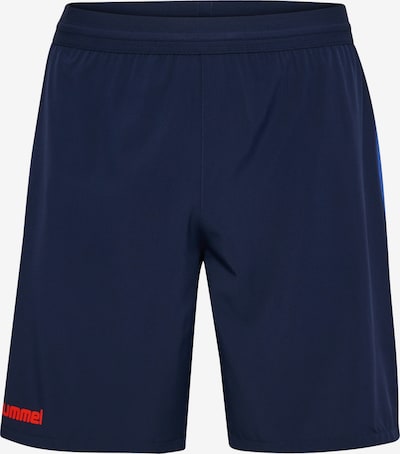 Hummel Hose 'BLAZE26 PRO' in XXL in dunkelblau / orangerot, Produktansicht