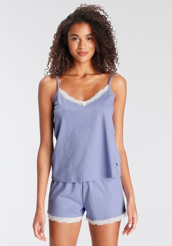 s.Oliver Short Pajama Set in Blue: front