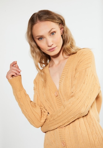 RISA Knit Cardigan 'Teylon' in Brown