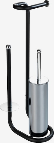 Wenko WC-Garnitur 'Universalo' in Schwarz: Vorderseite